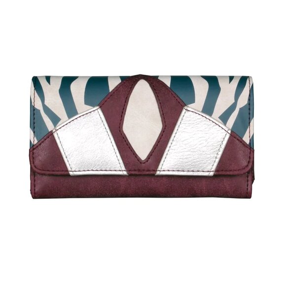 Star Wars x Heroes & Villains Ahsoka Tano Flap Wallet Her Universe Trifold NEW - Picture 6 of 6